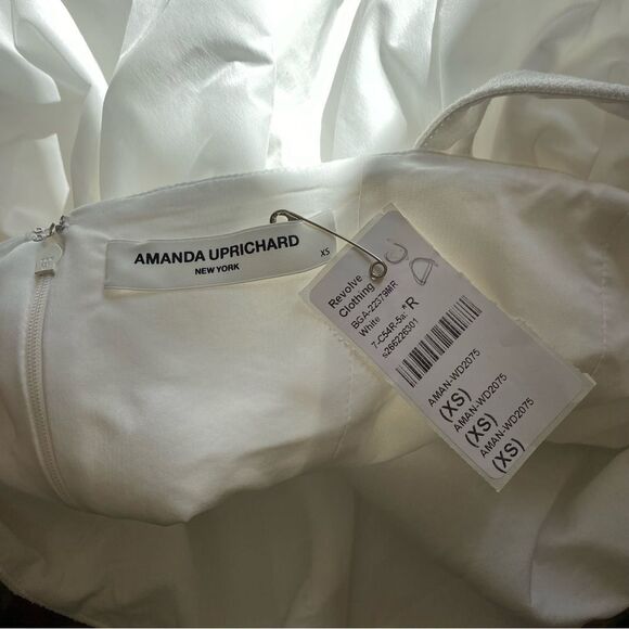 Amanda Uprichard Christine Dress White mini bubble Revolve XS as is - Picture 15 of 15